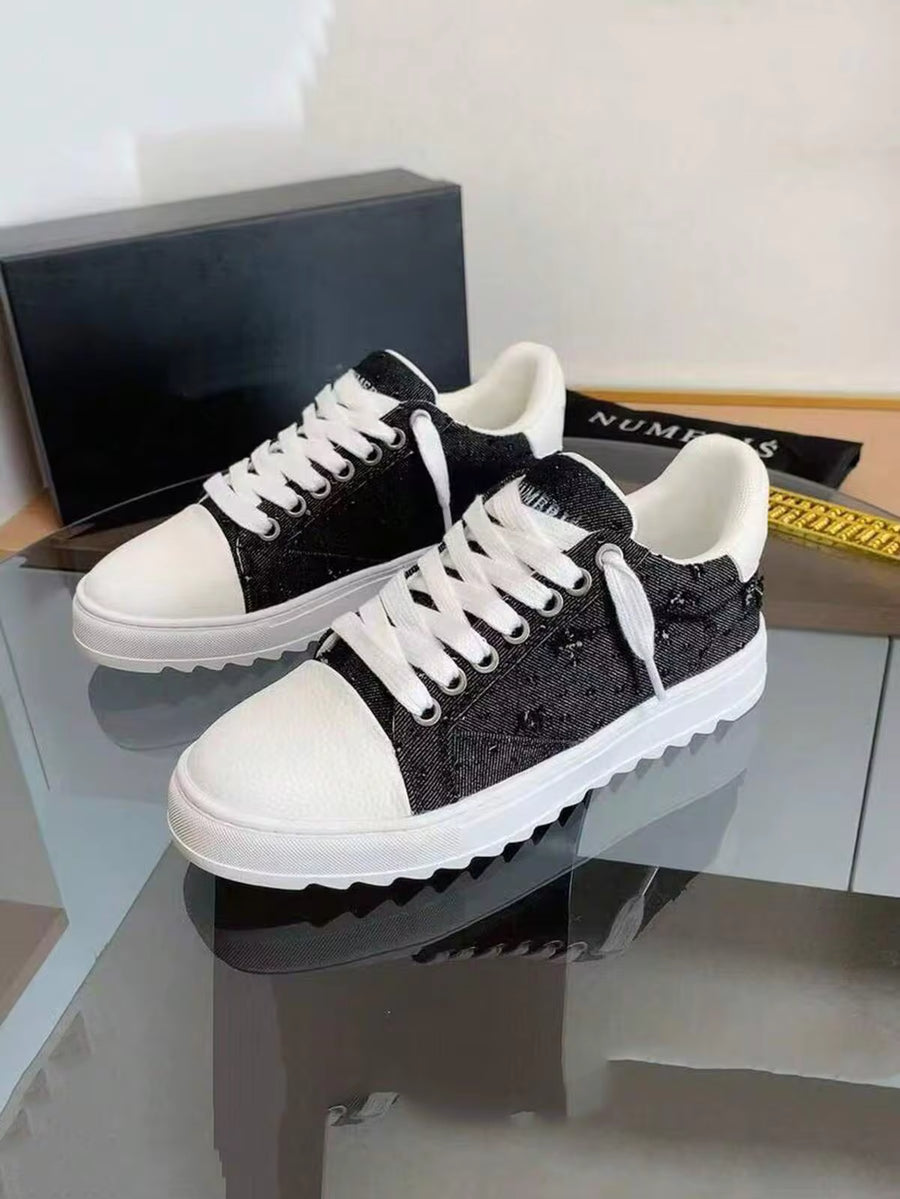 Numeris Unisex Multi-Function Casual Sports Shoes, Thick Sole Increase Height Couple Classic Fashion Canvas Shoes For Autumn/Winter